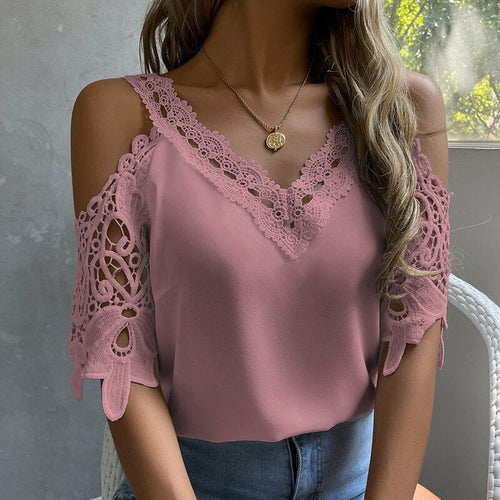 Off Shoulder Lace Blouse